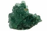 Cubic Green Fluorite (Dodecahedral Edges) Crystal Cluster - China #147067-2